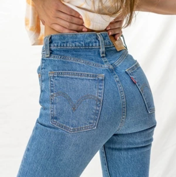 Levi's Ribcage Flare Jive Song Jeans Wide Leg NWT! - Picture 4 of 6